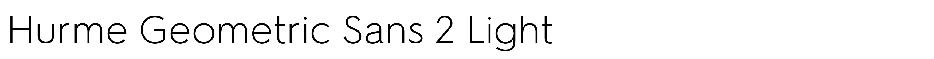 Hurme Geometric Sans 2 Light